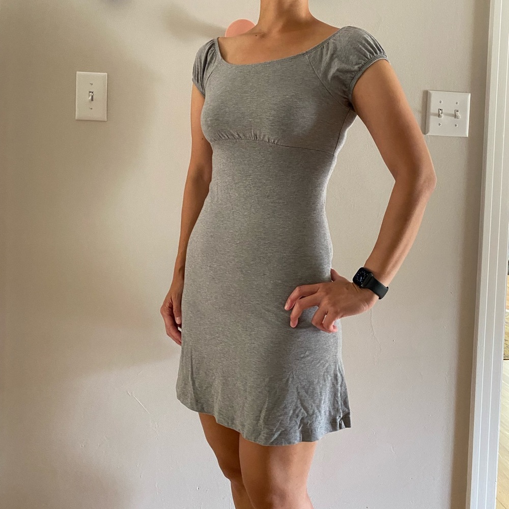 Theory cotton stretch mini dress